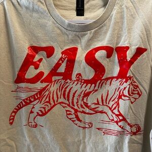 Women's EASY Red Tiger Graphic Tee